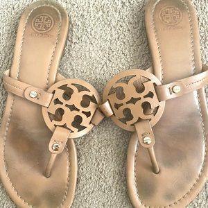 Tory Burch miller sandals size 8 in color make up